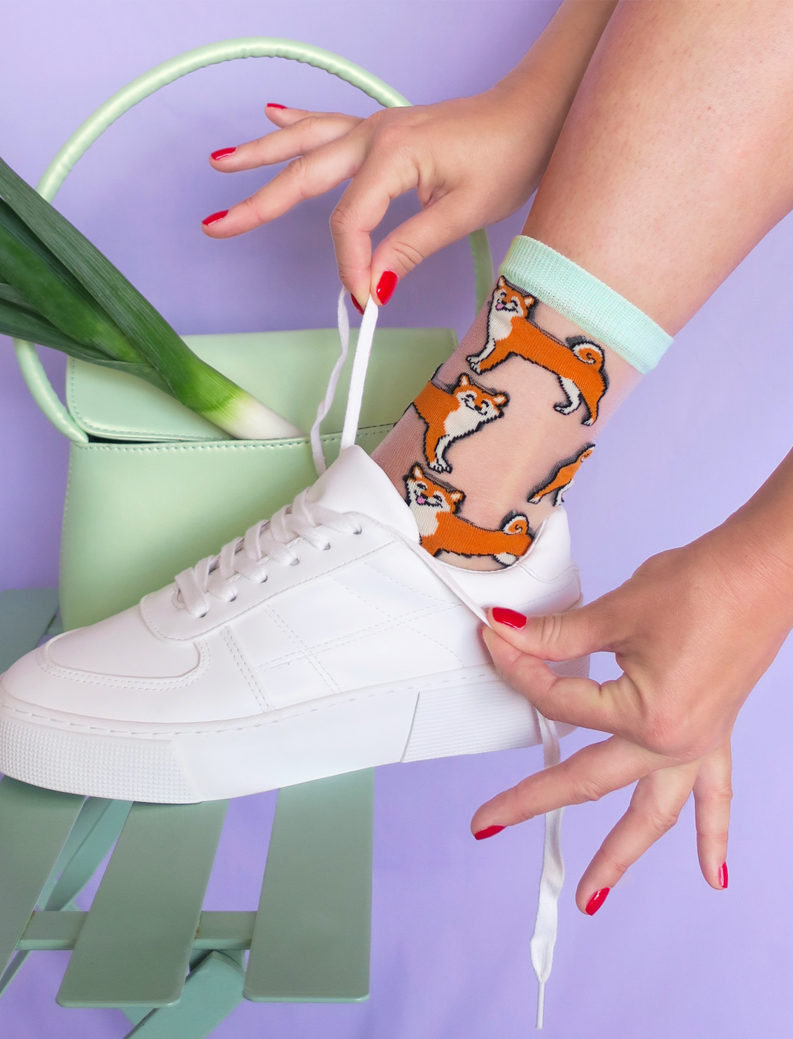 גרביים שקופות Shiba