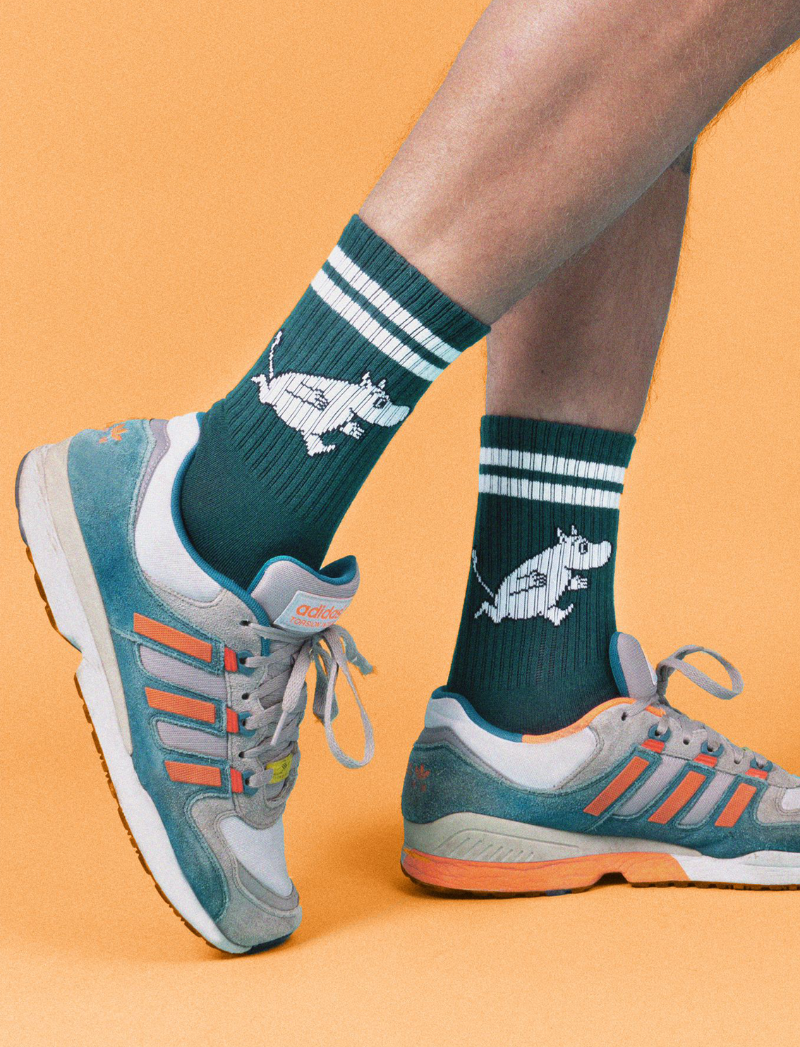 Moomin Man Cotton Socks Green