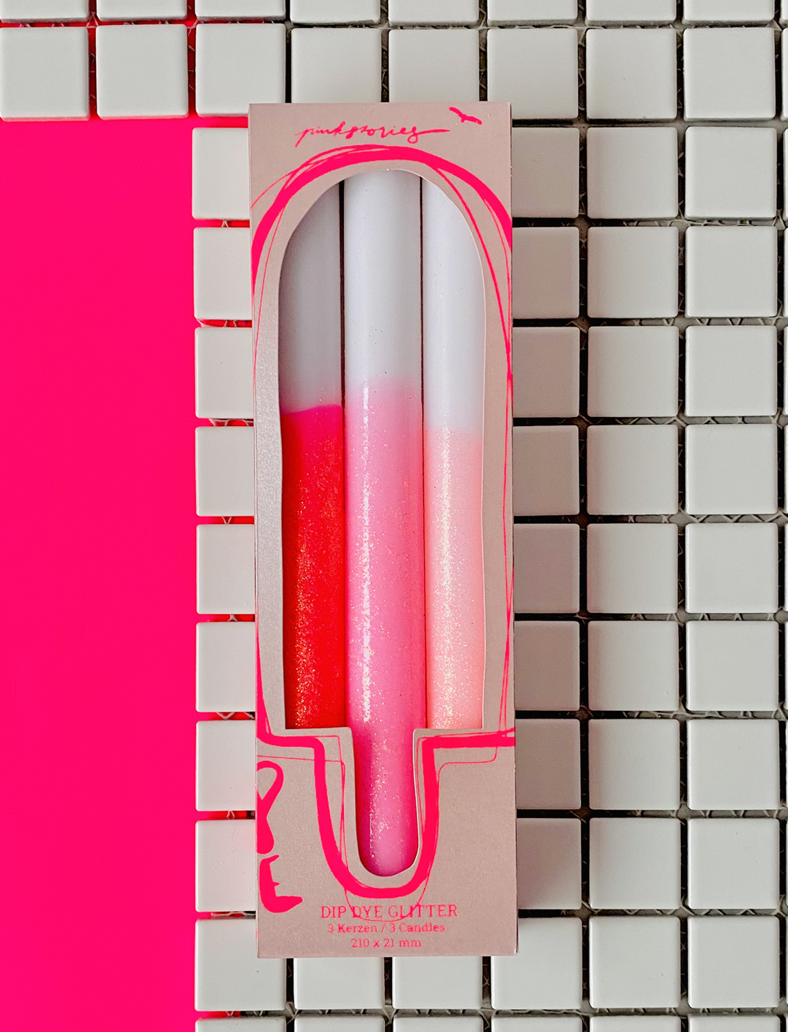 סט 3 נרות Glitter Girls Nights