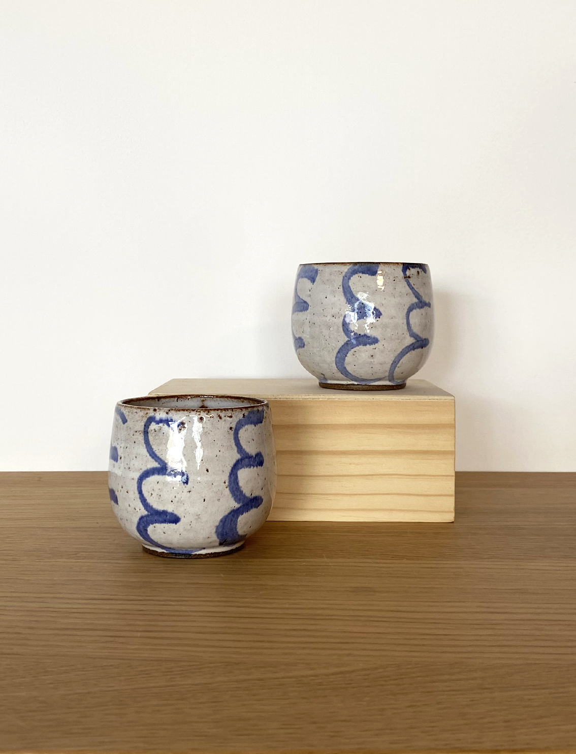 סט 2 כוסות תה Shibori