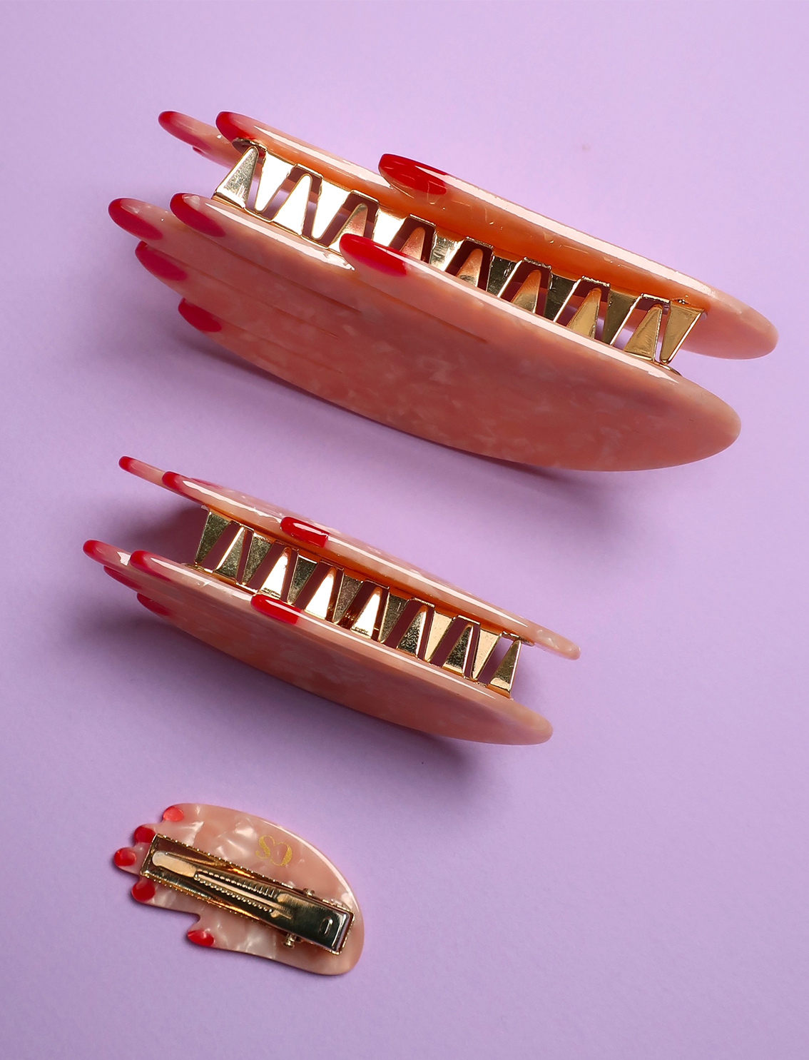 קליפס לשיער White Hand