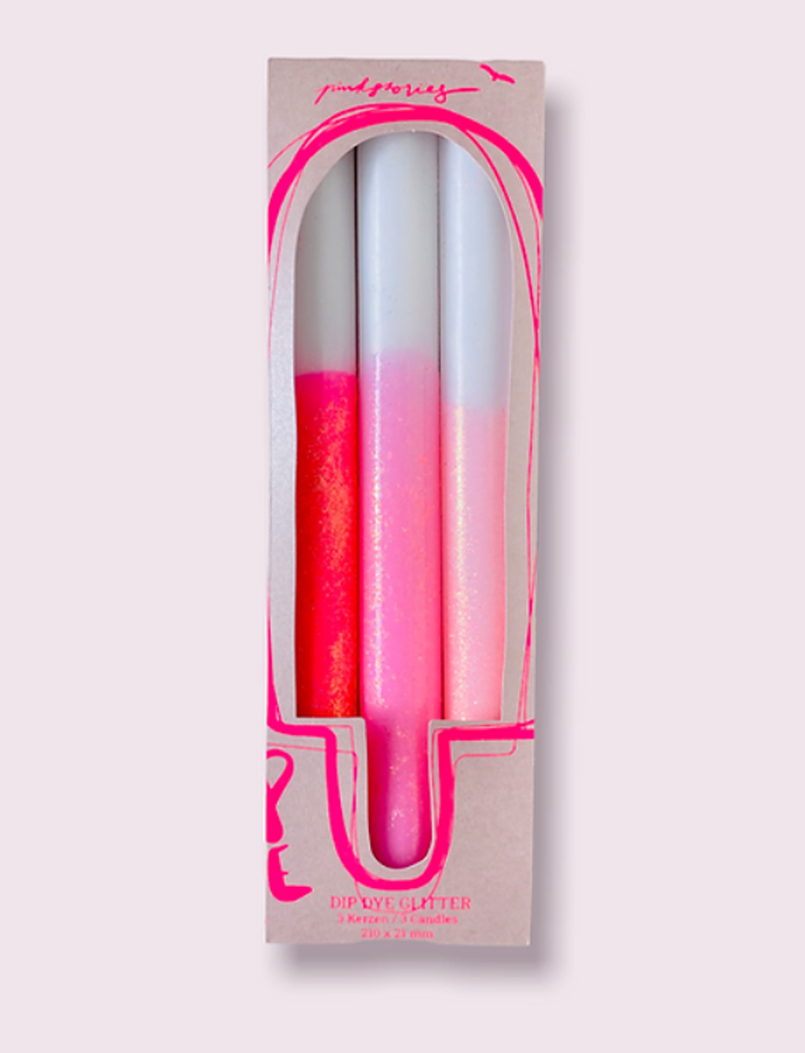 סט 3 נרות Glitter Girls Nights