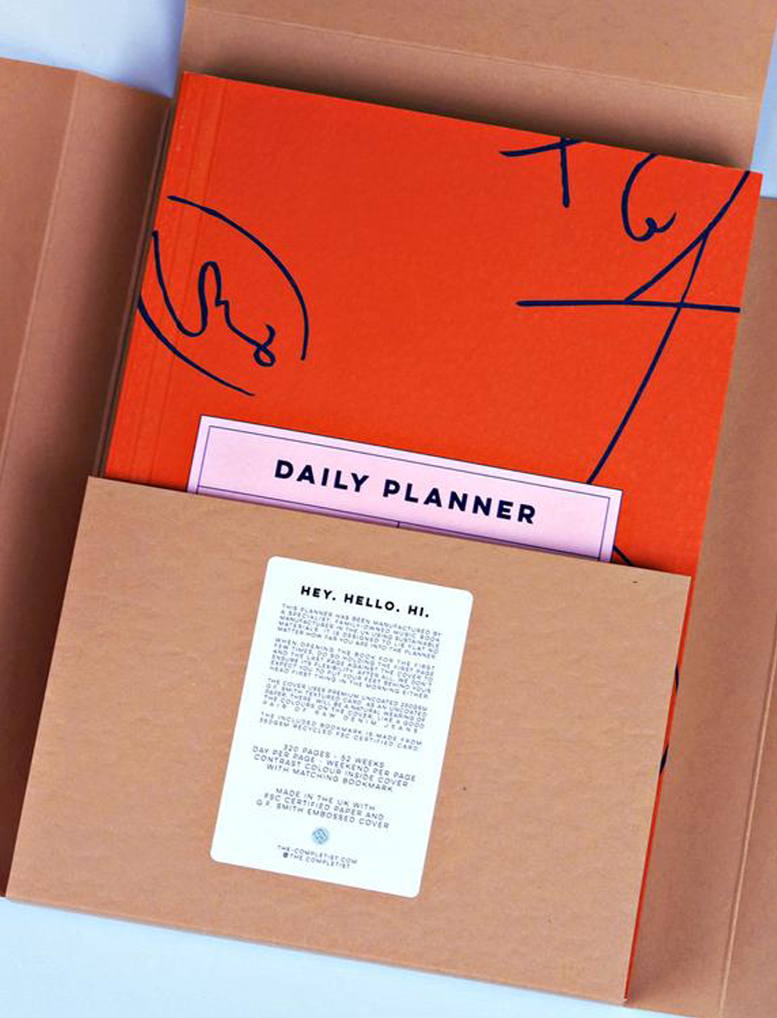 פלאנר יומי Undated Leaf Scribble