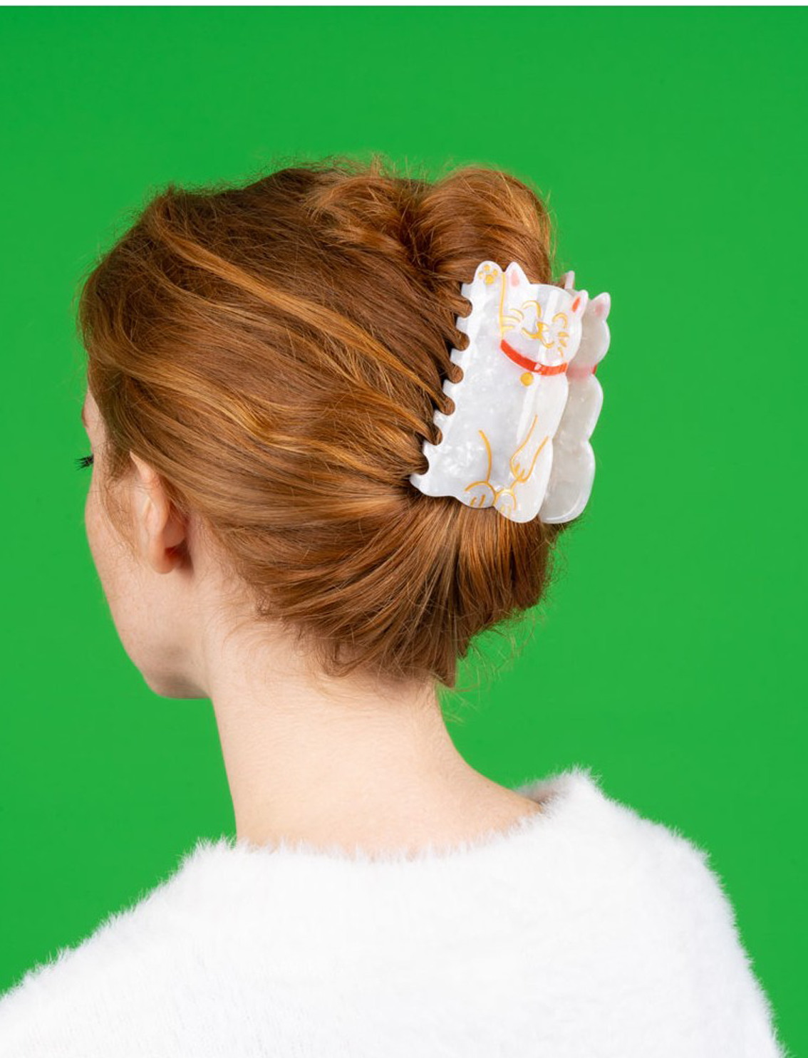 קליפס לשיער Lucky Cat