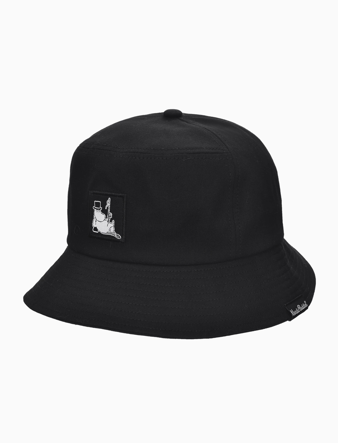Cotton Bucket Hat Black Moominpappa