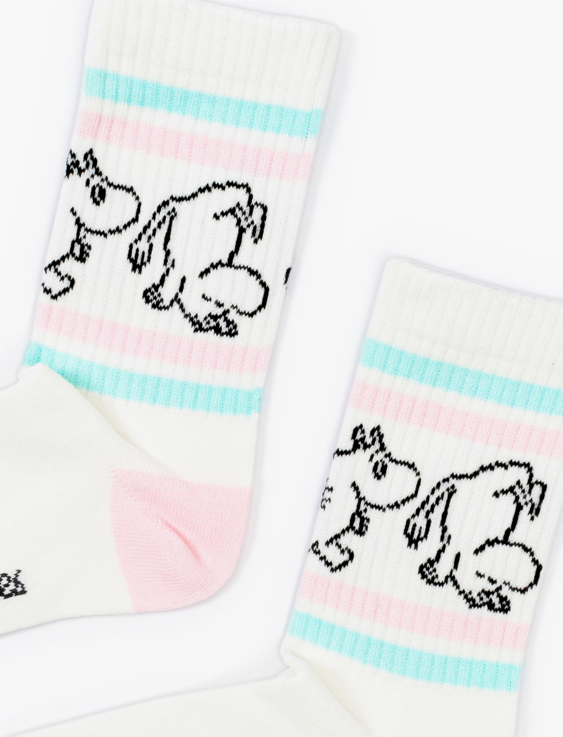 Moomin Woman Cotton Socks Retro Pink