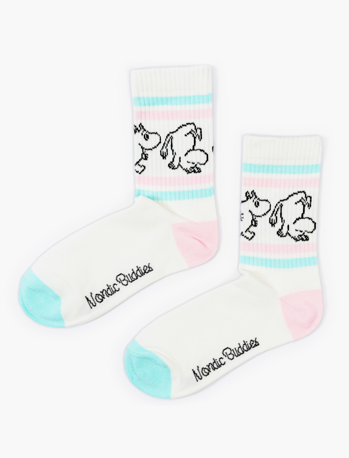 Moomin Woman Cotton Socks Retro Pink