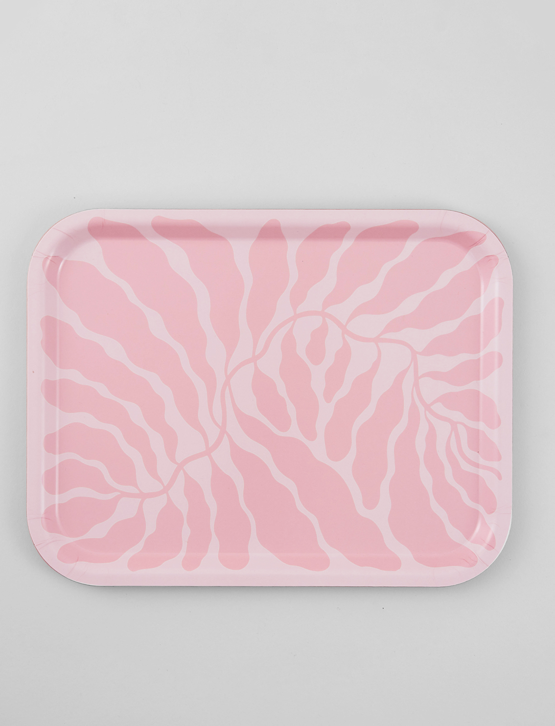 מגש מלבני Pink Leaves