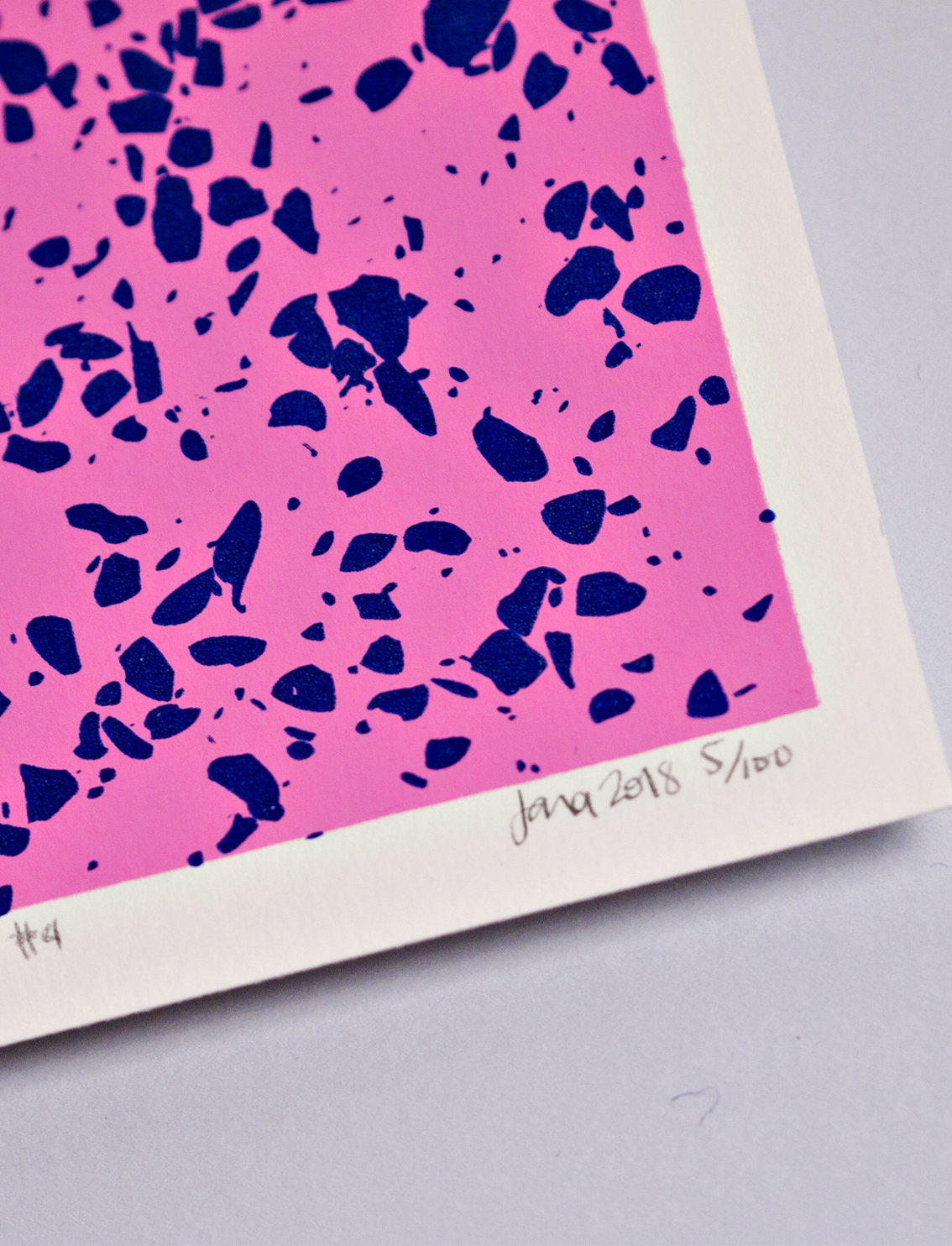 הדפס Hot Pink Terrazzo A6