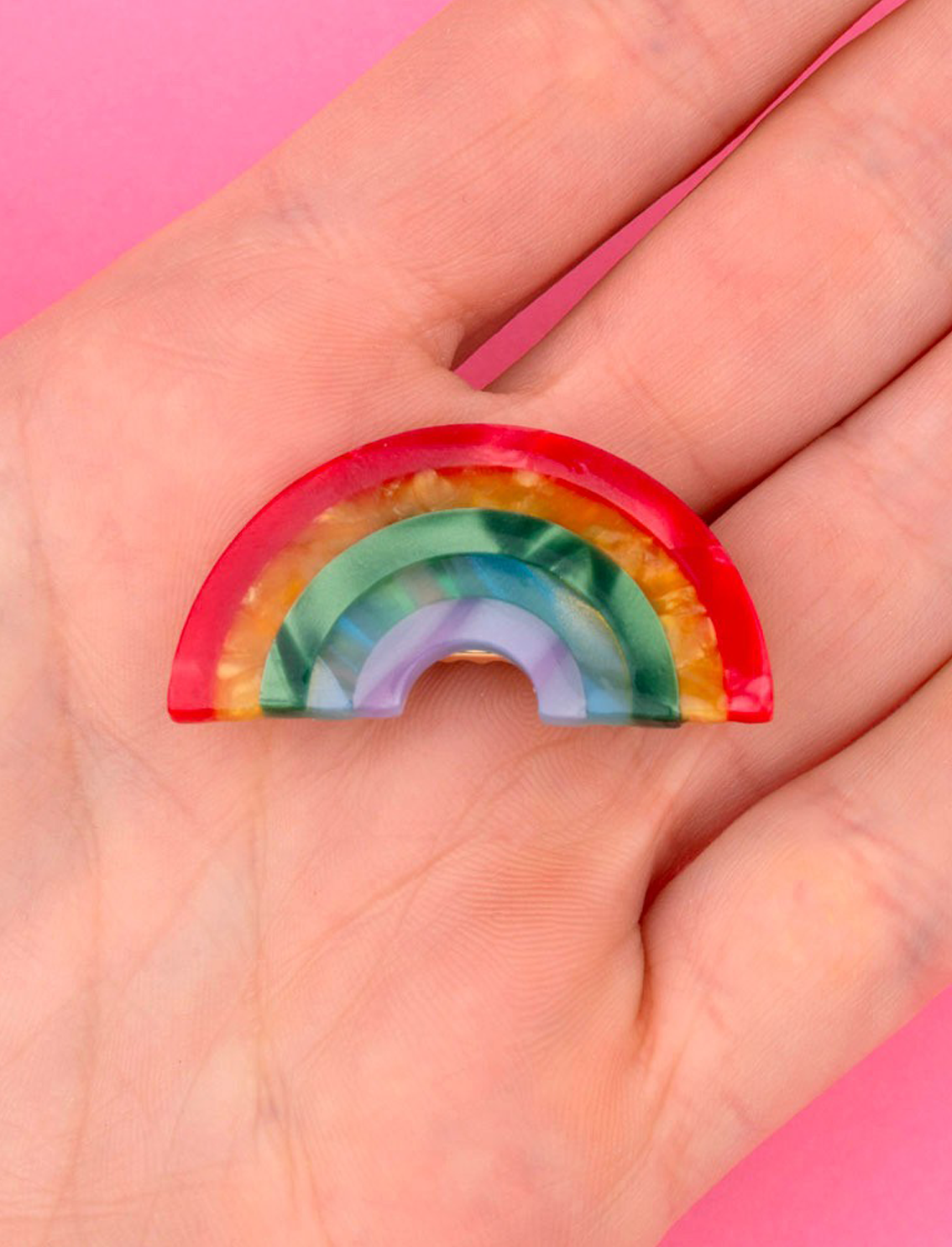 סיכה לשיער Rainbow