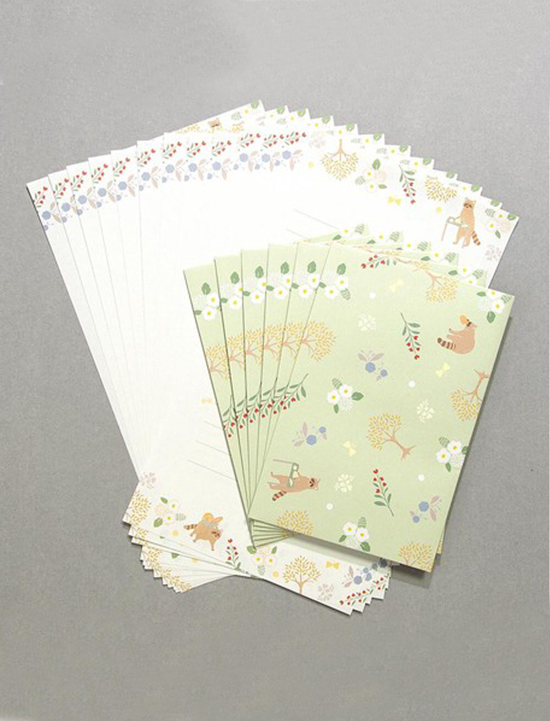 סט ניירות מכתבים Raccoon