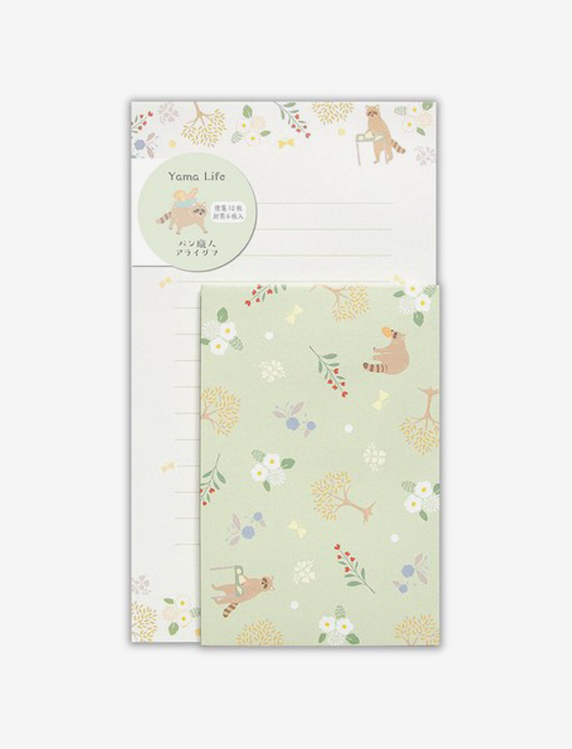 סט ניירות מכתבים Raccoon