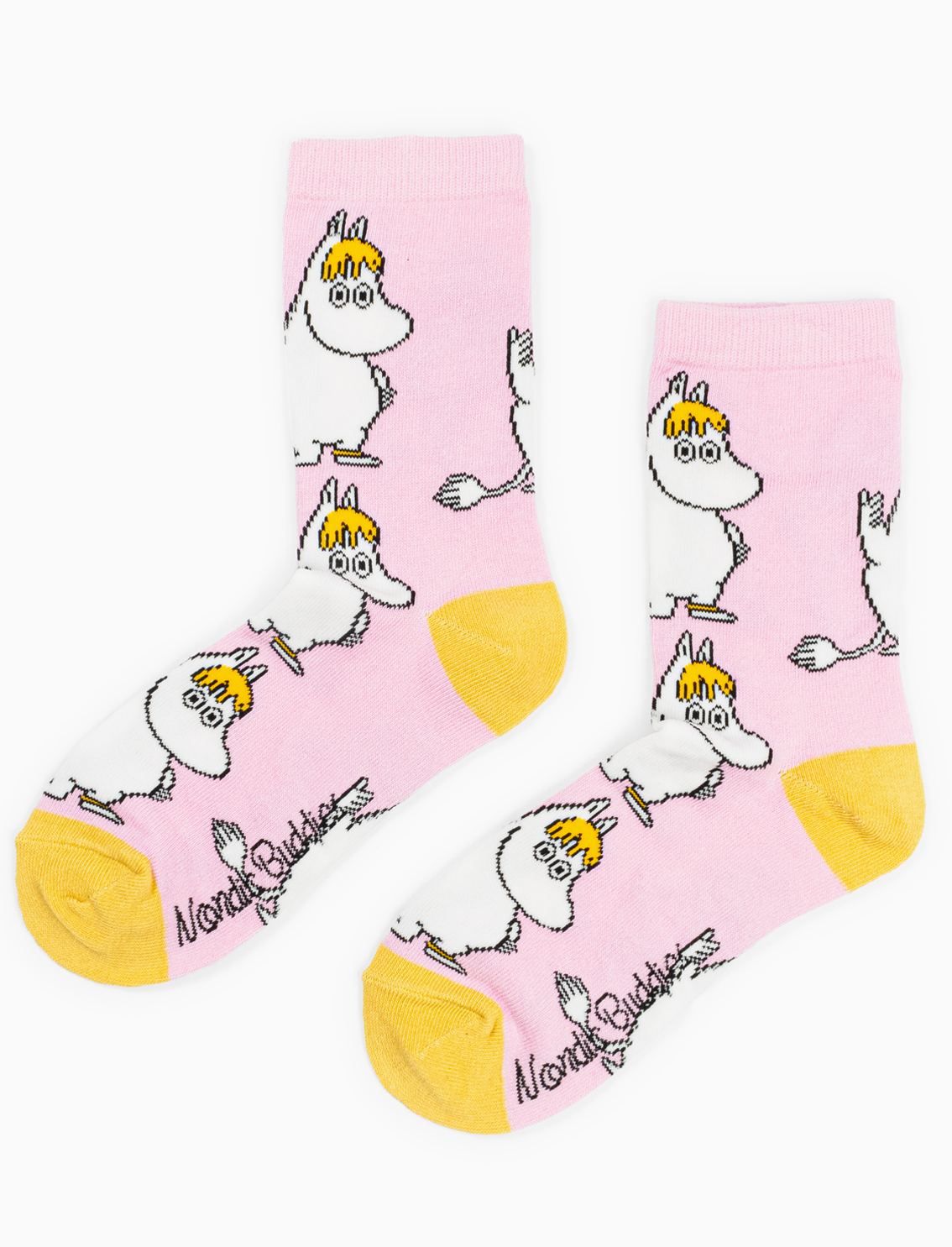 Moomin Woman Cotton Socks Pink Snork