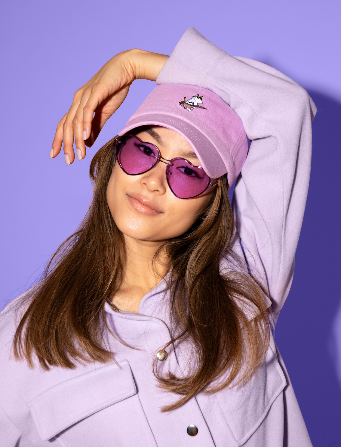 Moomin Cotton Cap Purple Snork