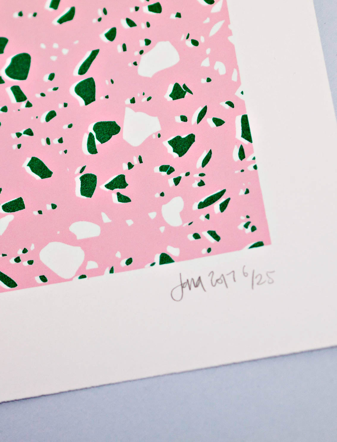 הדפס Pink Terrazzo A5