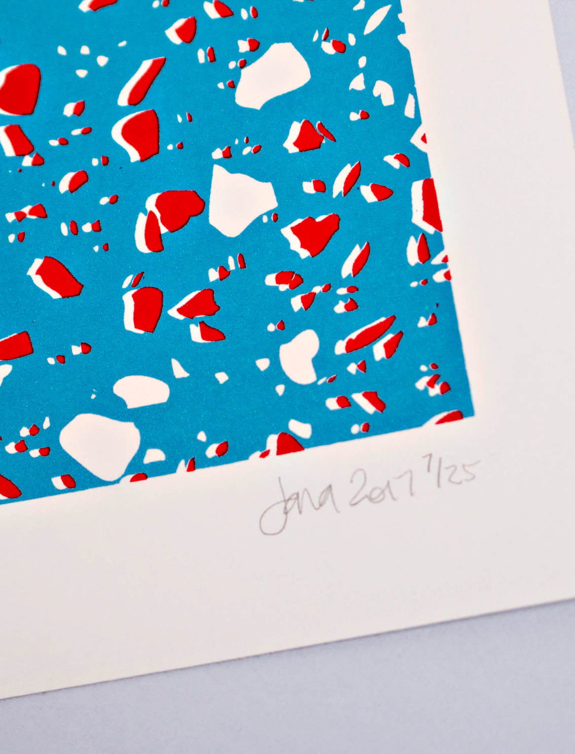 הדפס Blue Terrazzo A5