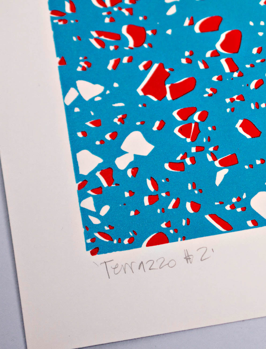 הדפס Blue Terrazzo A5