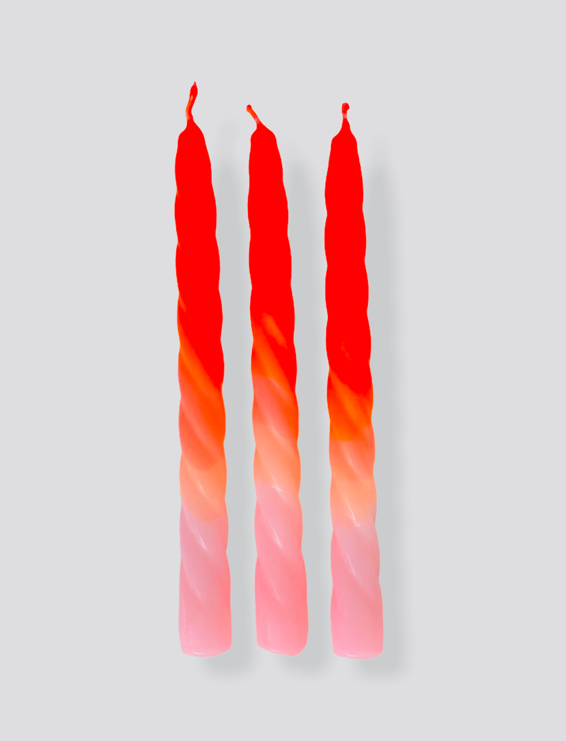 סט 3 נרות Twisted Peach