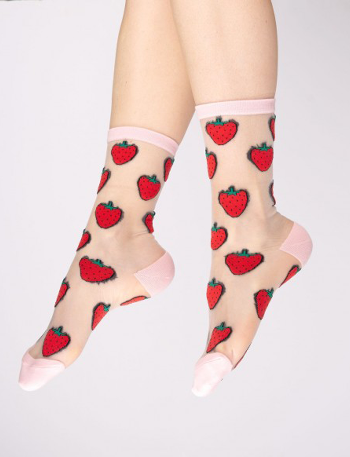 גרביים שקופות Strawberry
