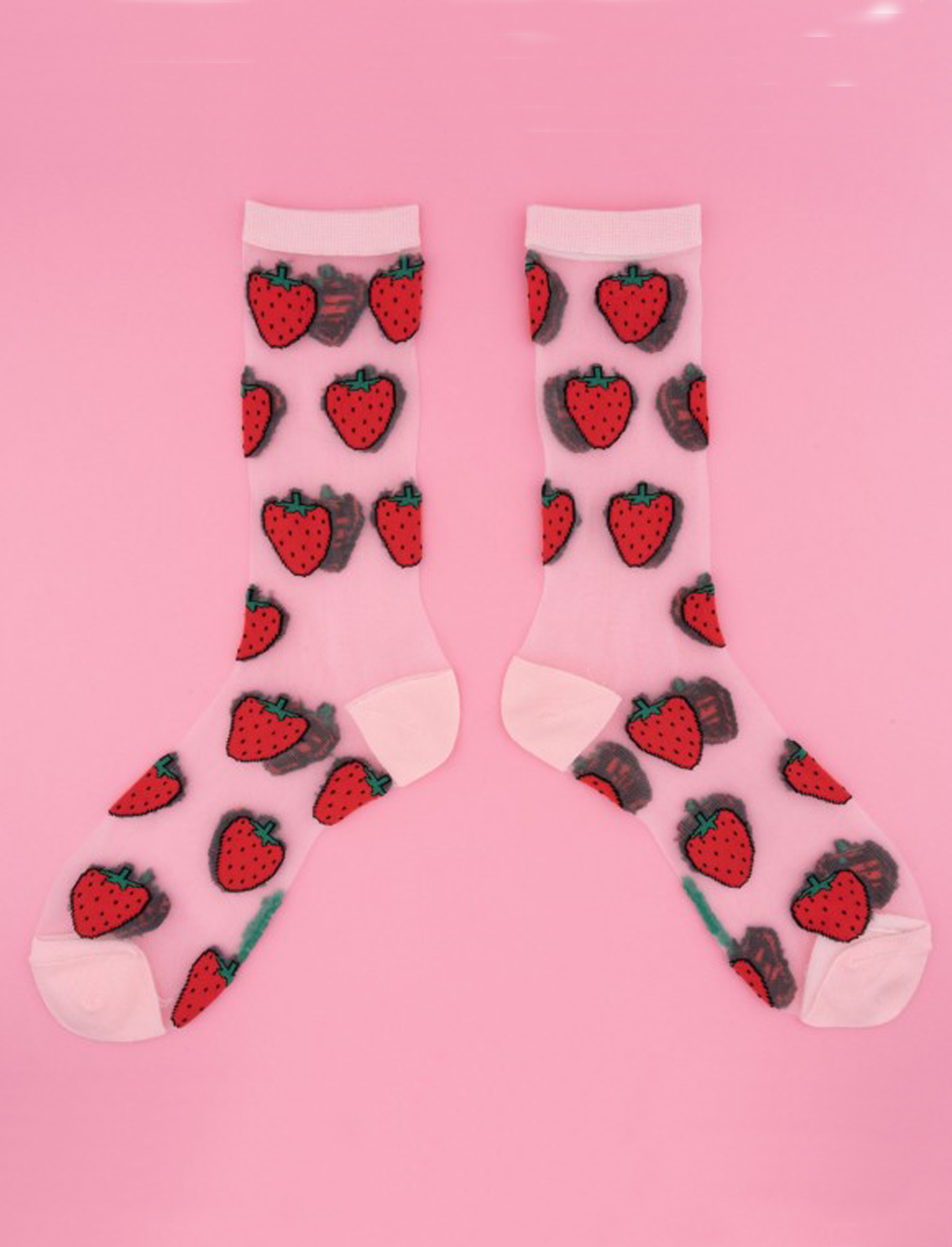 גרביים שקופות Strawberry