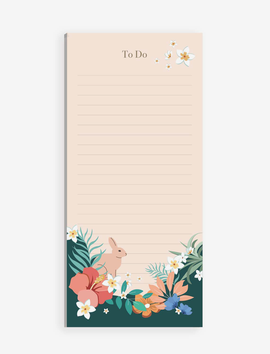 פנקס טו דו ליסט Tropical Bunny