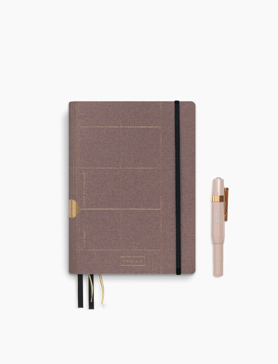 יומן מסע Linen Old Pink