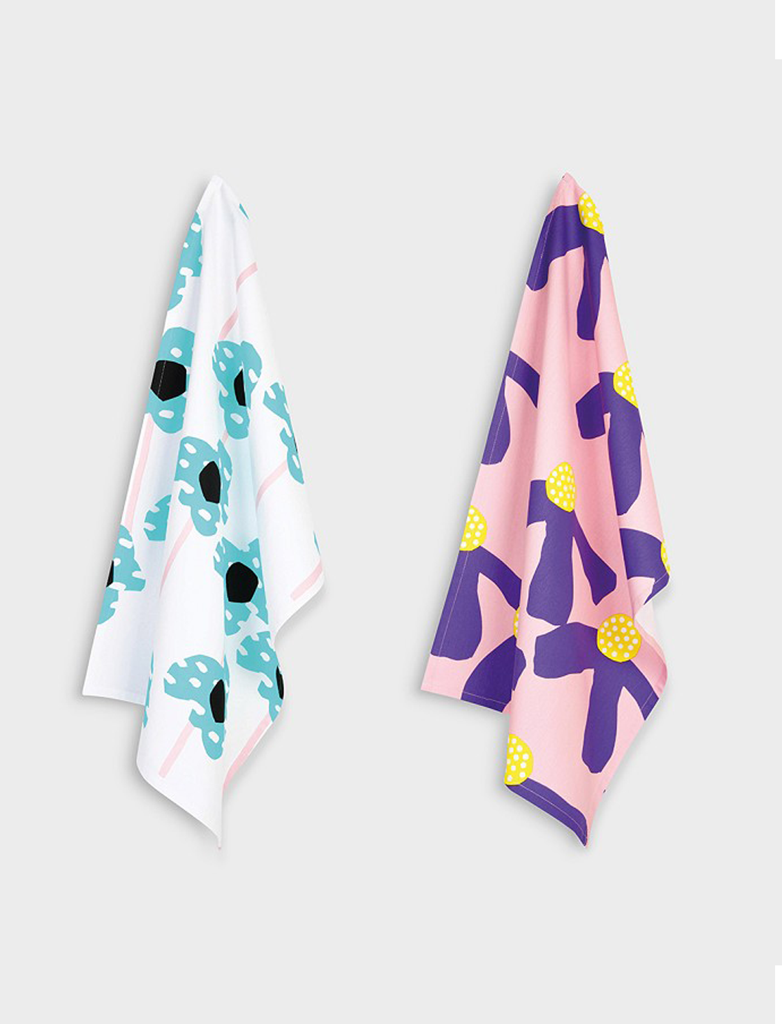 סט 2 מגבות מטבח FLOWERS