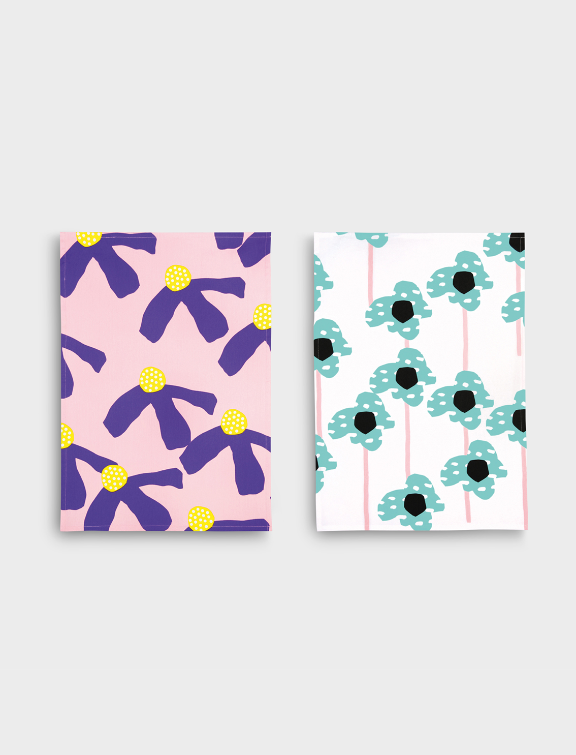 סט 2 מגבות מטבח FLOWERS