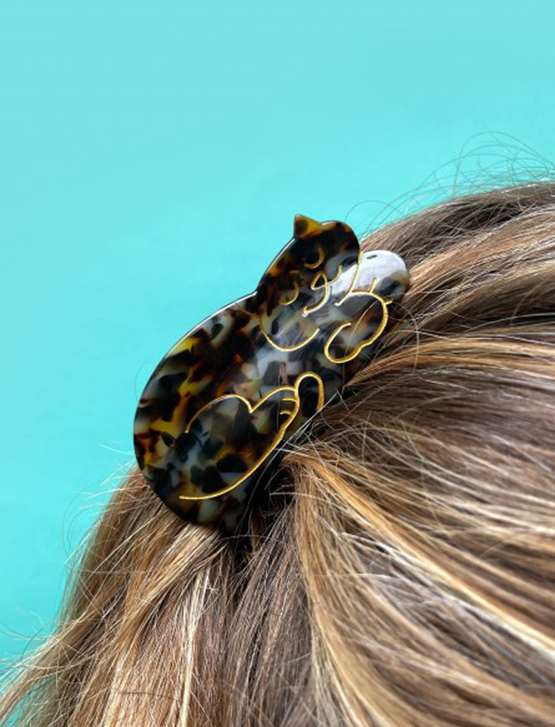 קליפס לשיער Tortoiseshell Cat