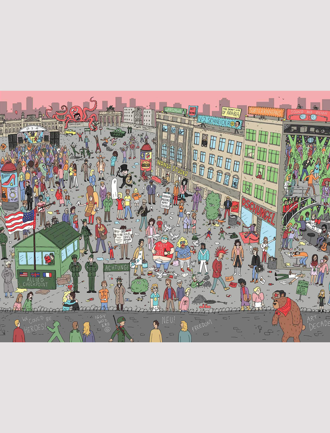 פאזל 500 חלקים Bowie in Berlin