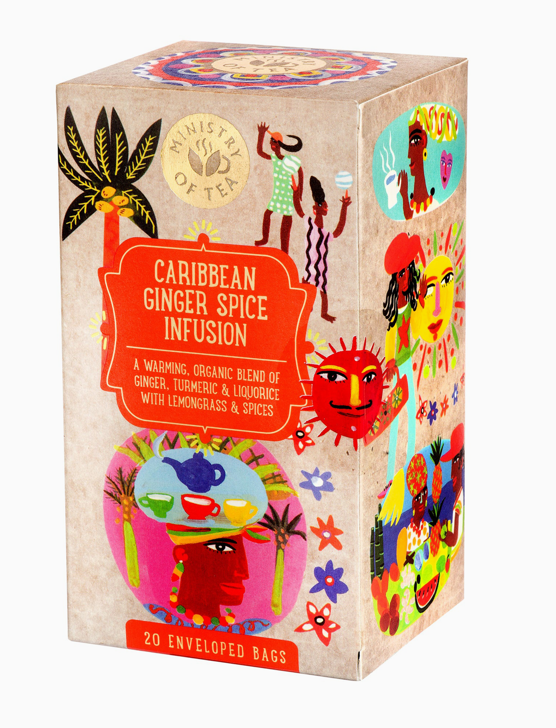 שקיות תה Organic Caribbean Ginger Spice Infusion