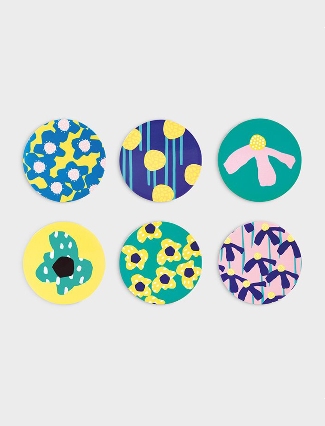 סט תחתיות Ceramic Flowers