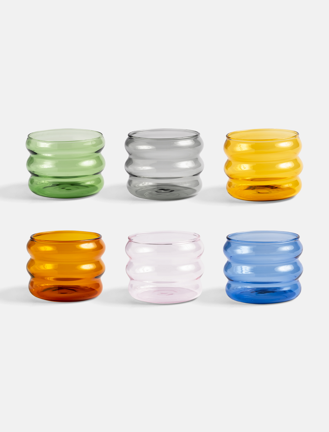 סט 6 כוסות Glass Chubby