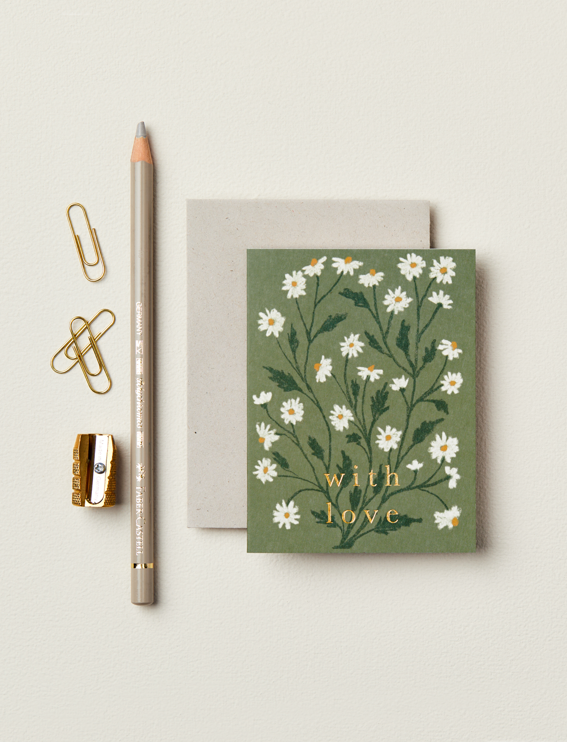 כרטיס ברכה Daisy 'With Love' Mini
