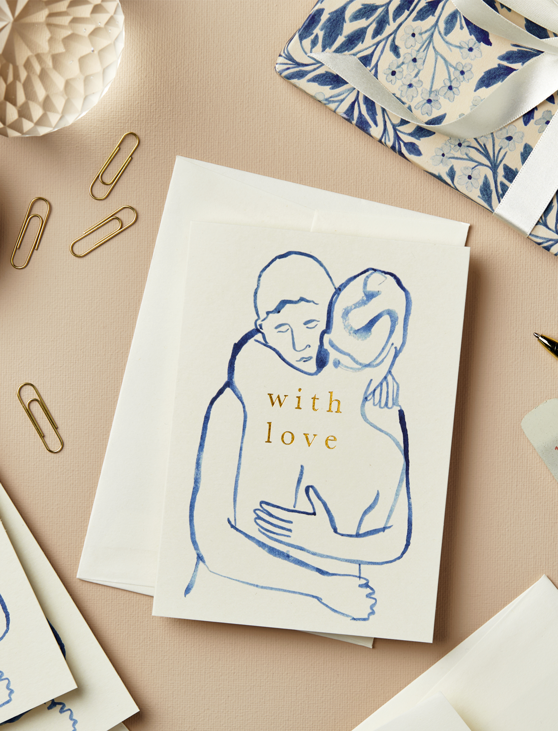 כרטיס ברכה Figures 'With Love'