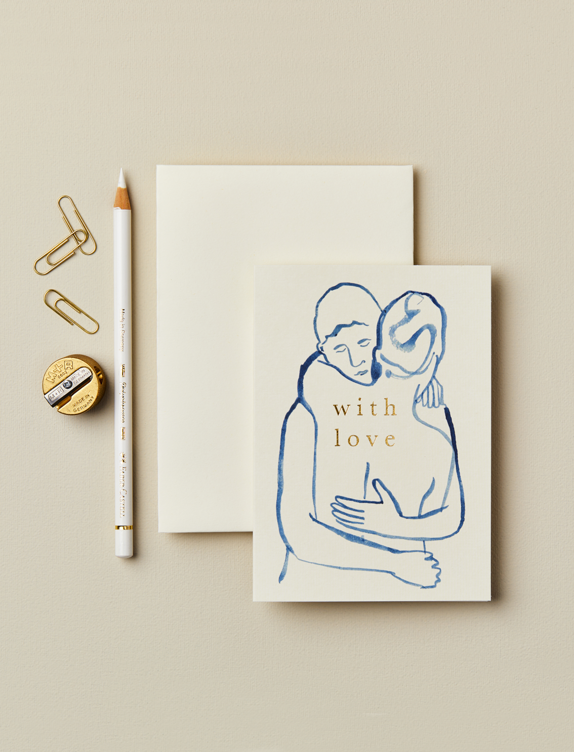 כרטיס ברכה Figures 'With Love'