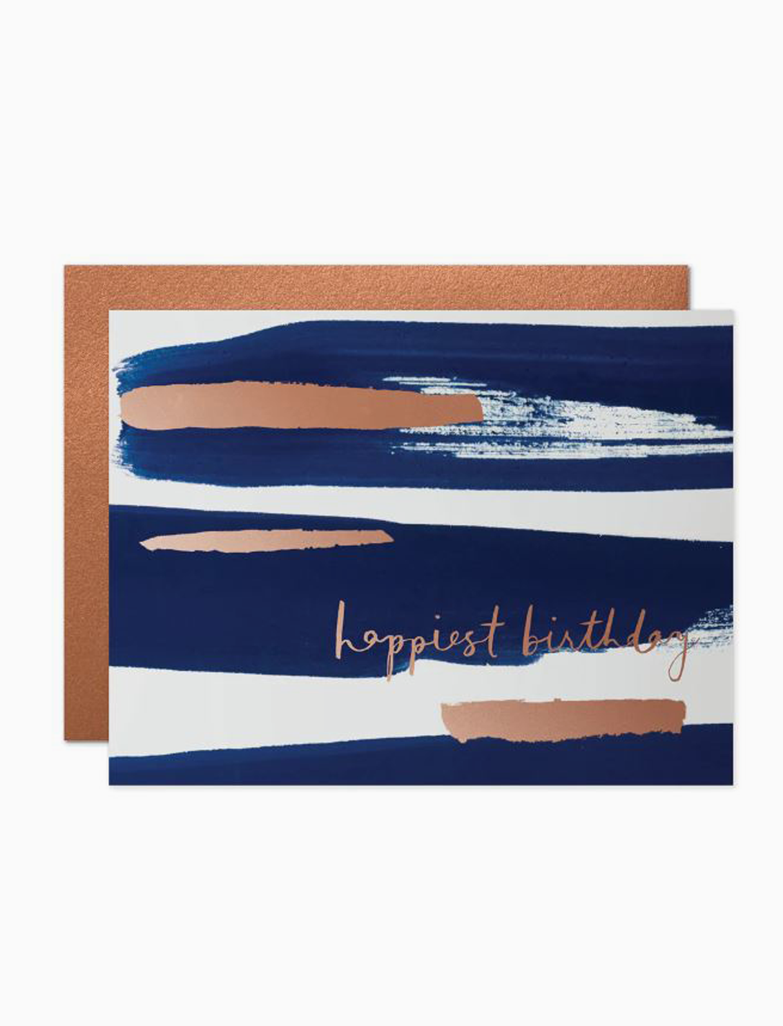 כרטיס ברכה Happiest Birthday rosegold