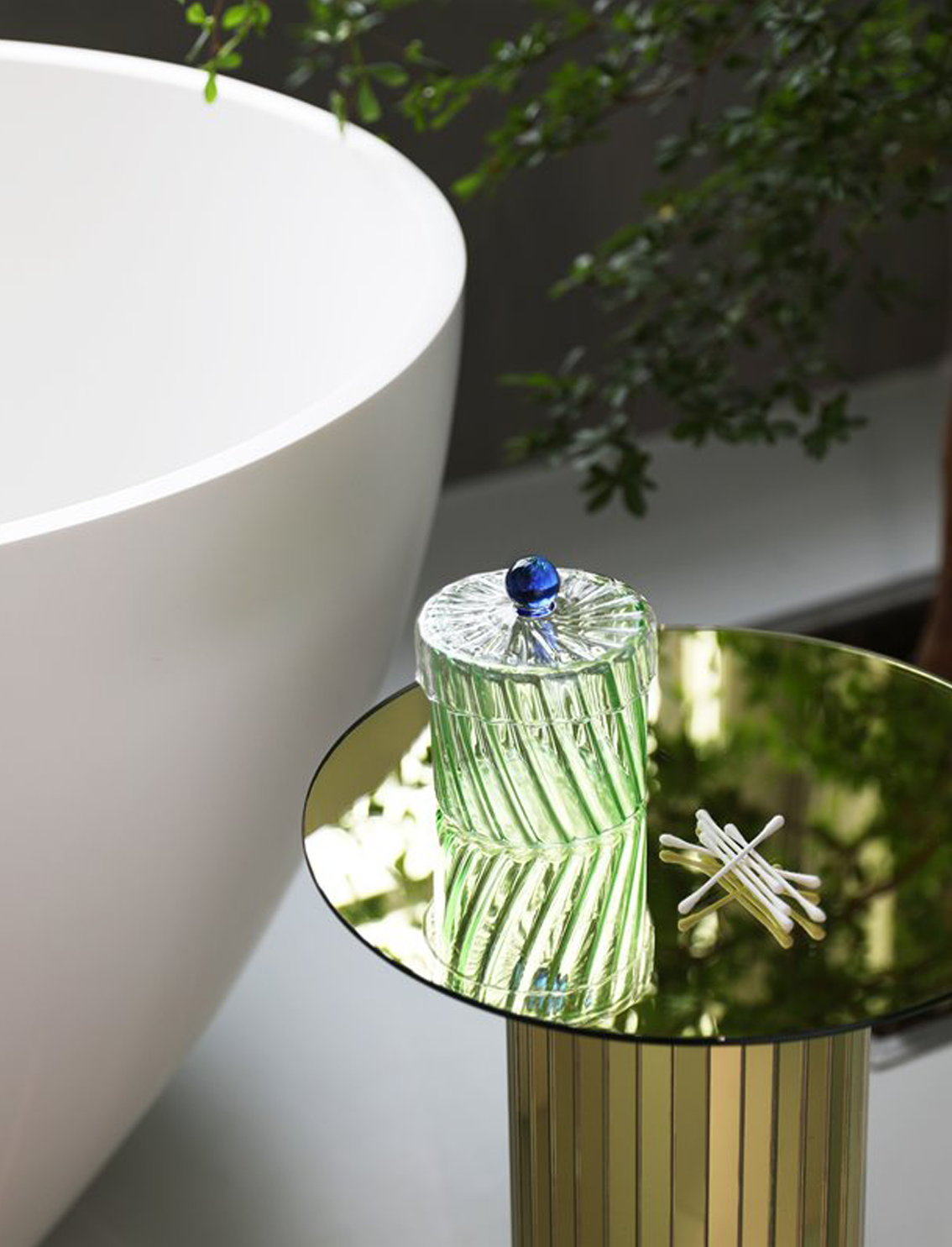 צנצנת Medium Spiral Green