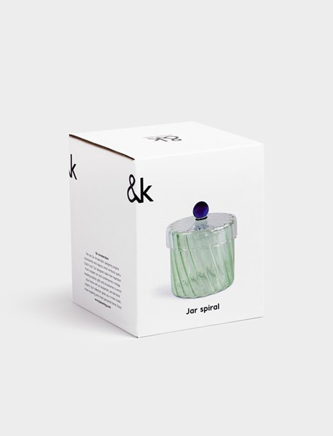 צנצנת Medium Spiral Green