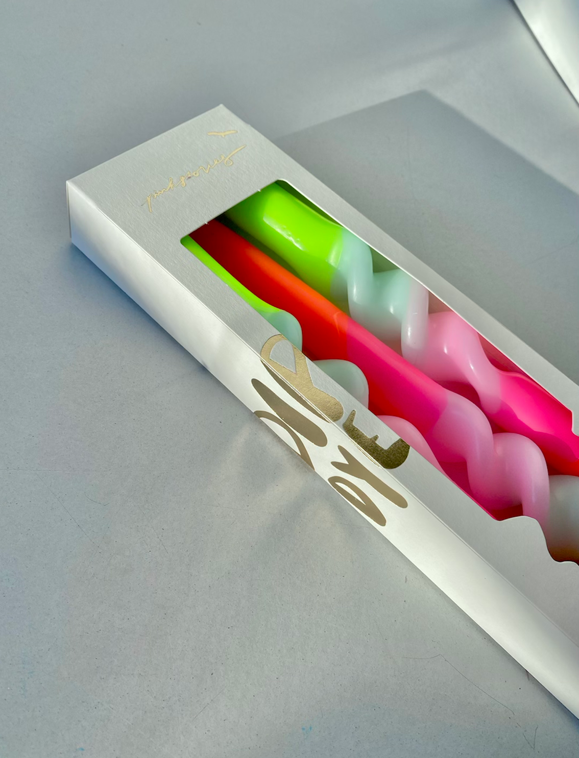 סט 3 נרות Lollipop flowers