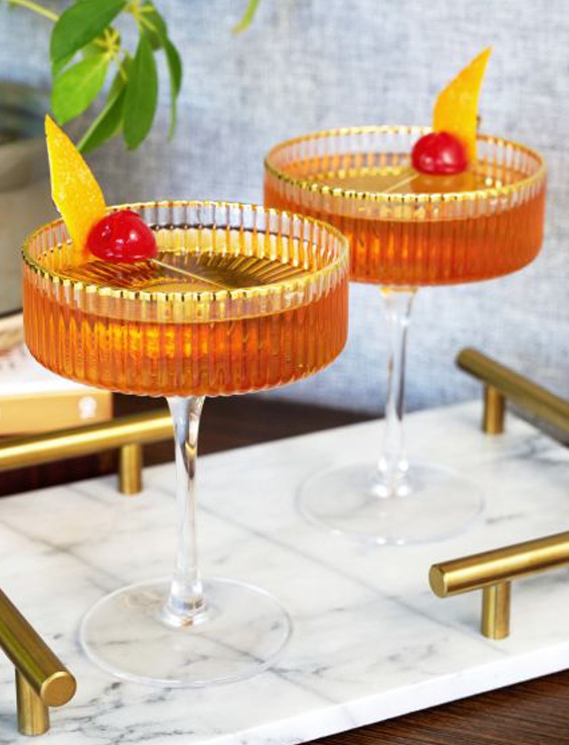 סט 2 כוסות קריסטל Meridian Coupe