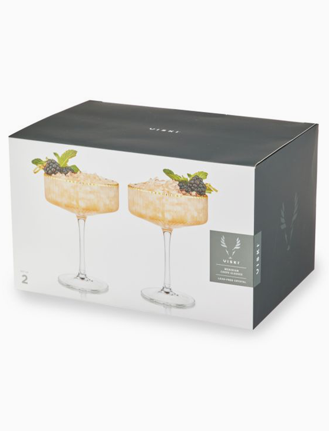 סט 2 כוסות קריסטל Meridian Coupe