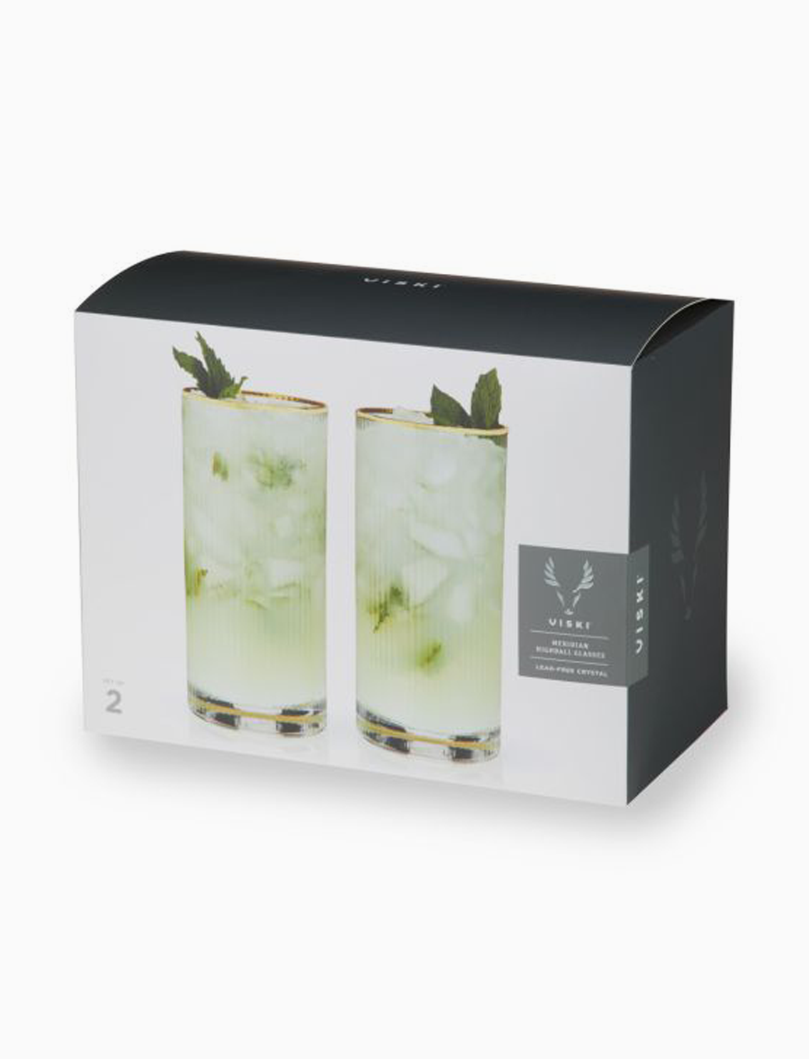 סט 2 כוסות קריסטל Meridian Highball