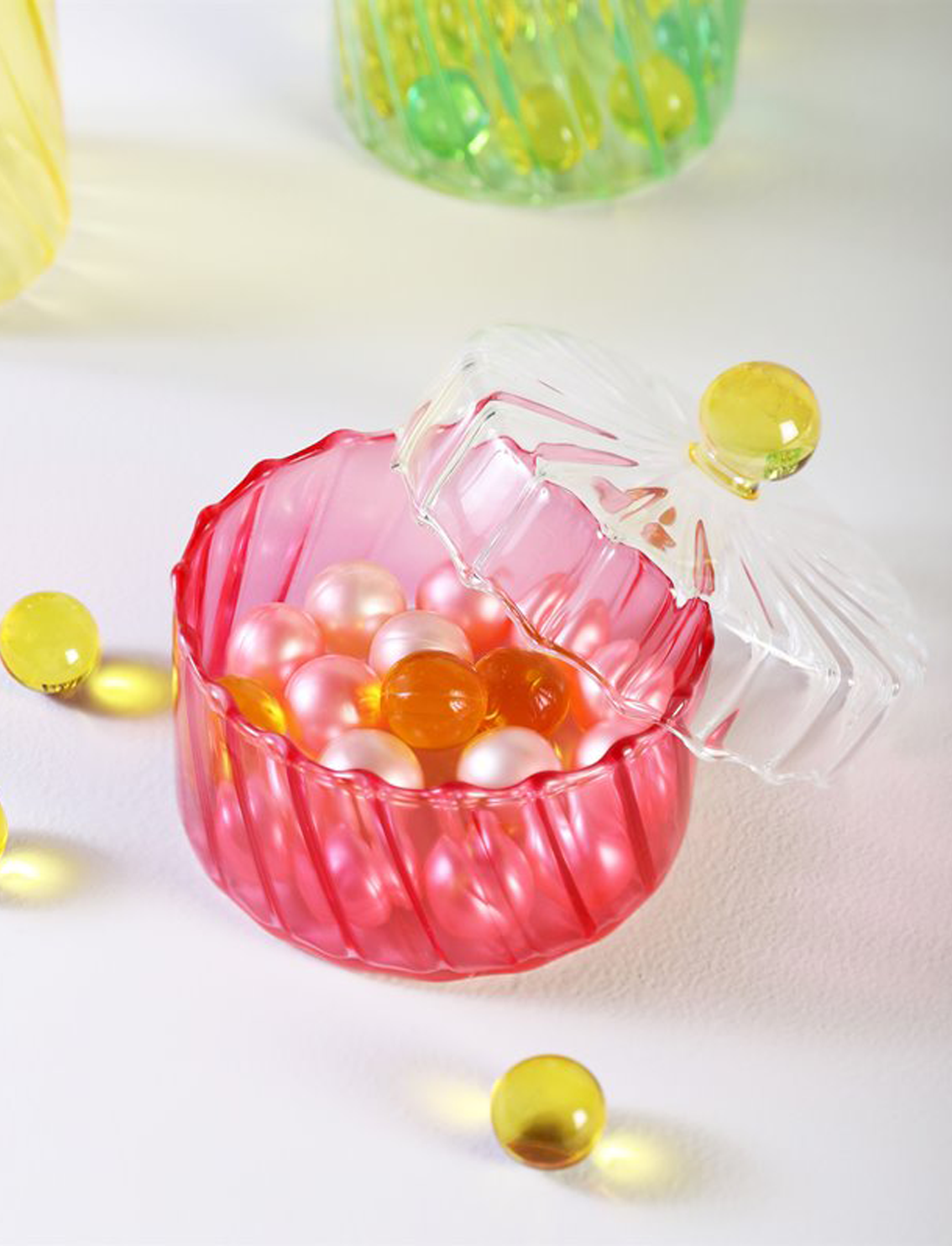 צנצנת Small Spiral Pink