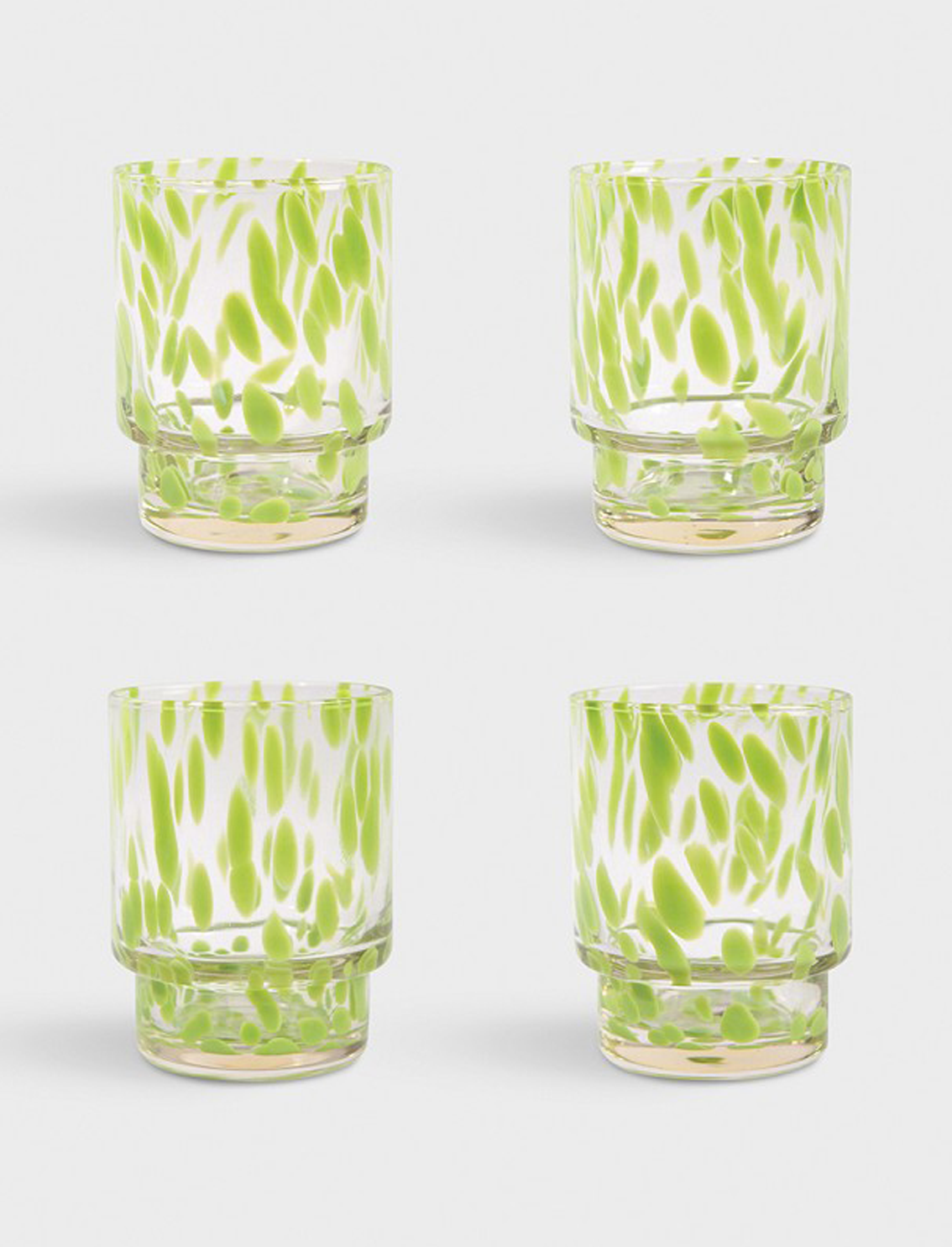 Almost Perfect - סט 4 כוסות Tortoise Green