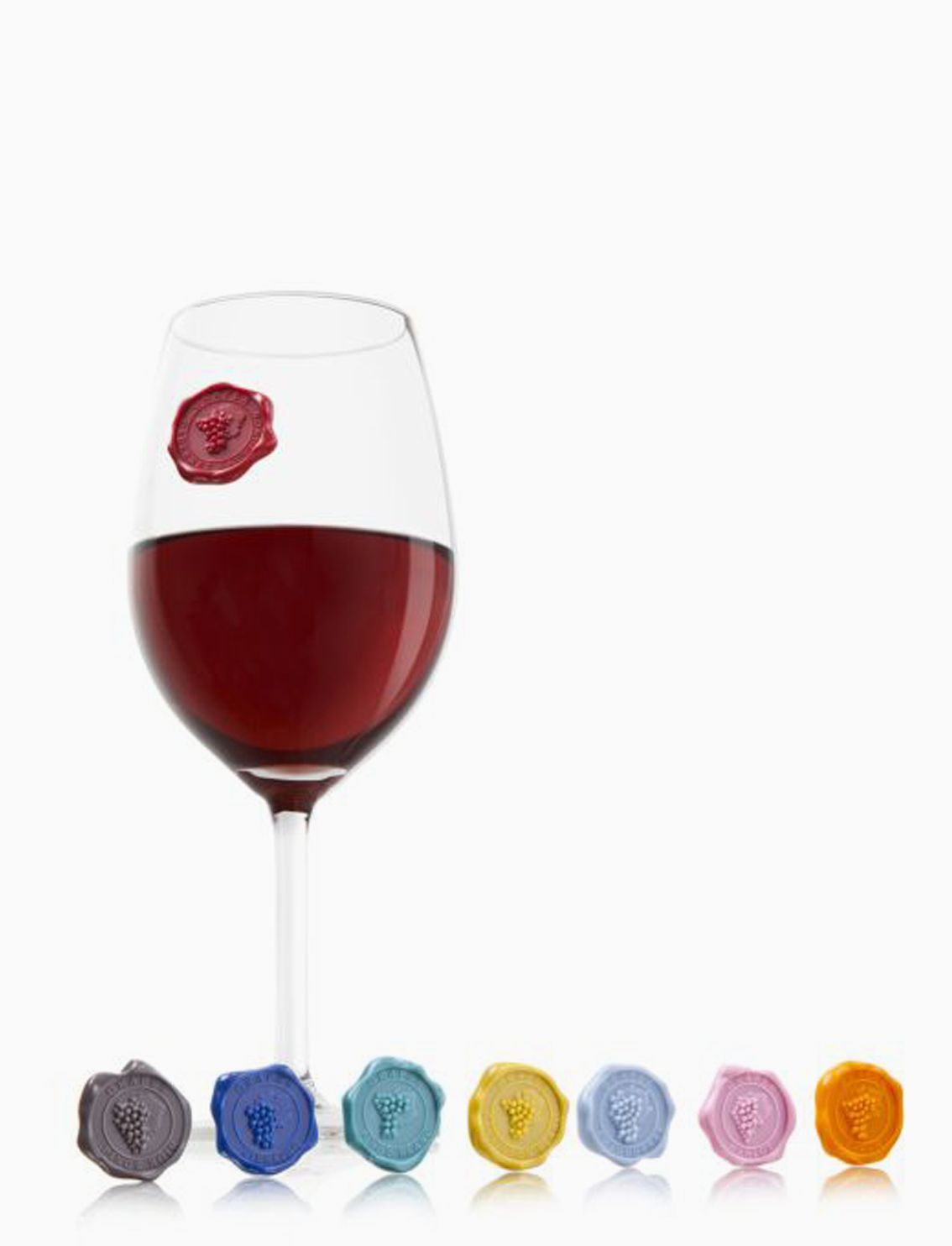 סט קמעות לכוס המשקה Classic Grape