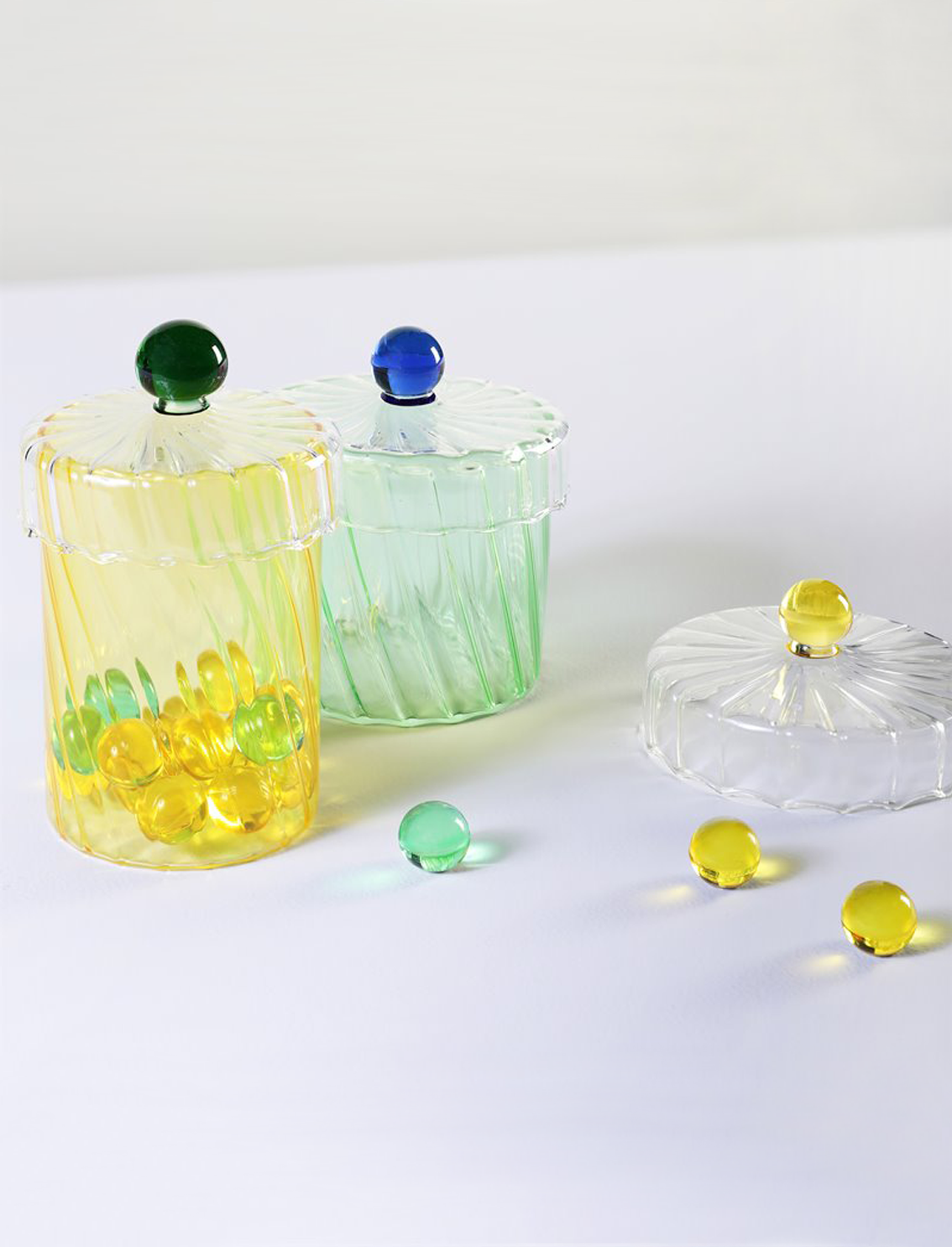 צנצנת Big Spiral Yellow