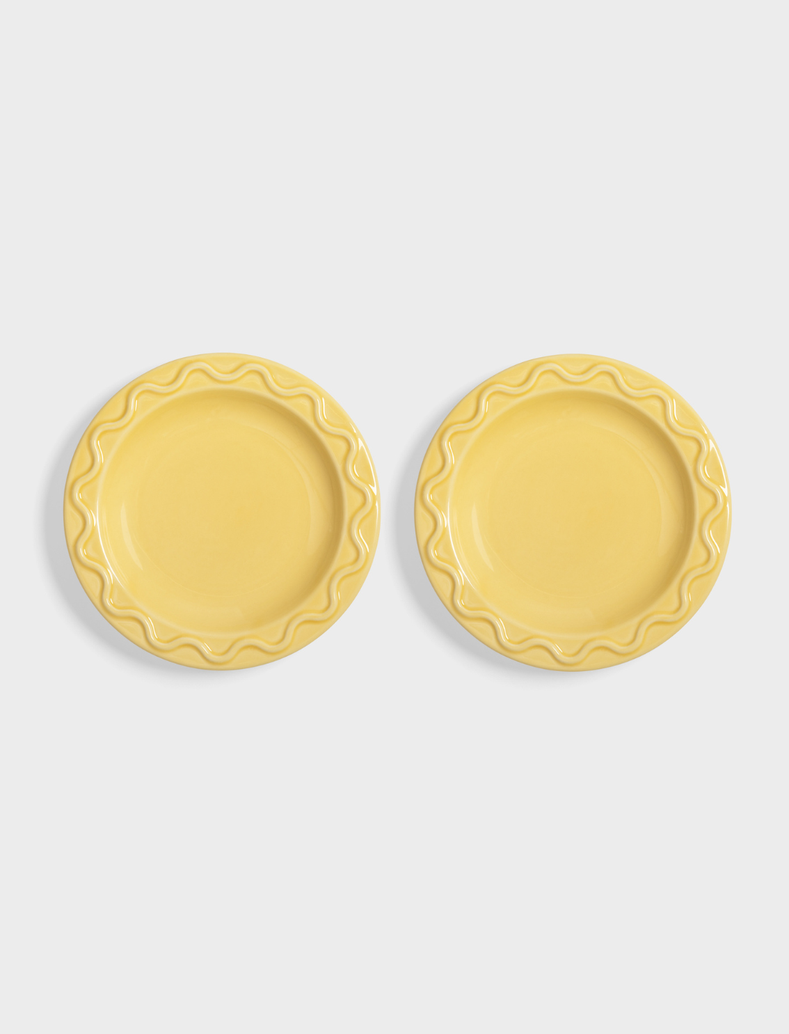סט 2 צלחות קטנות Mochi Yellow