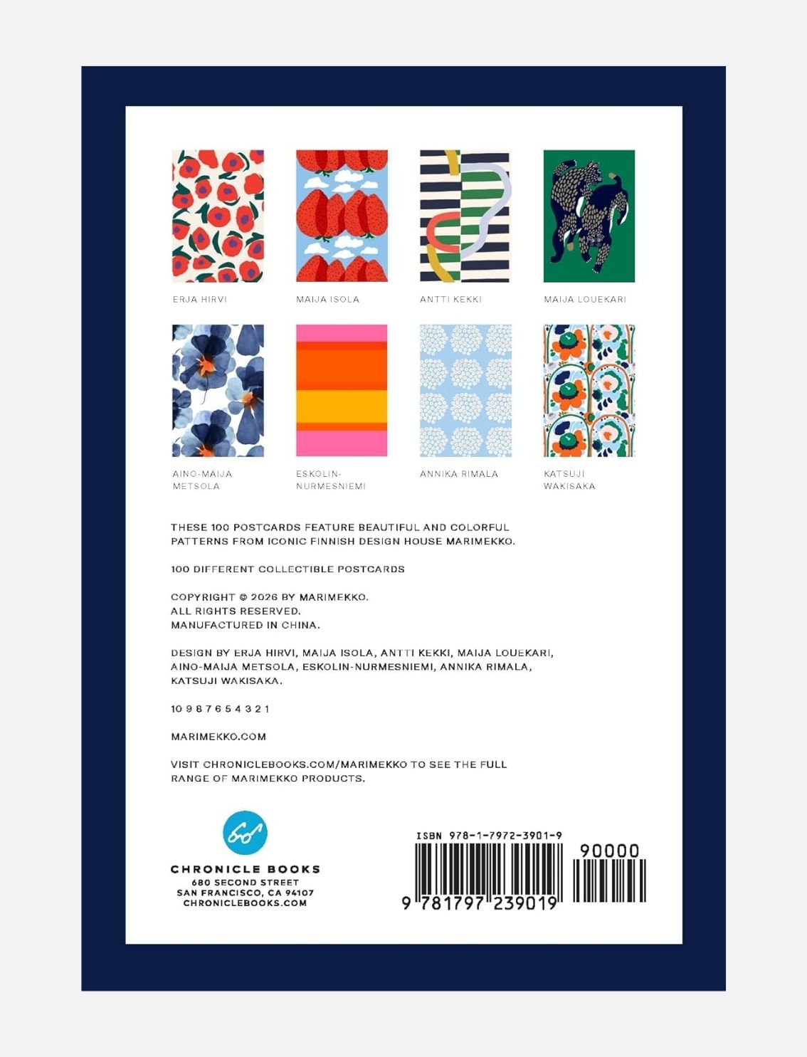 מארז 100 גלויות Marimekko
