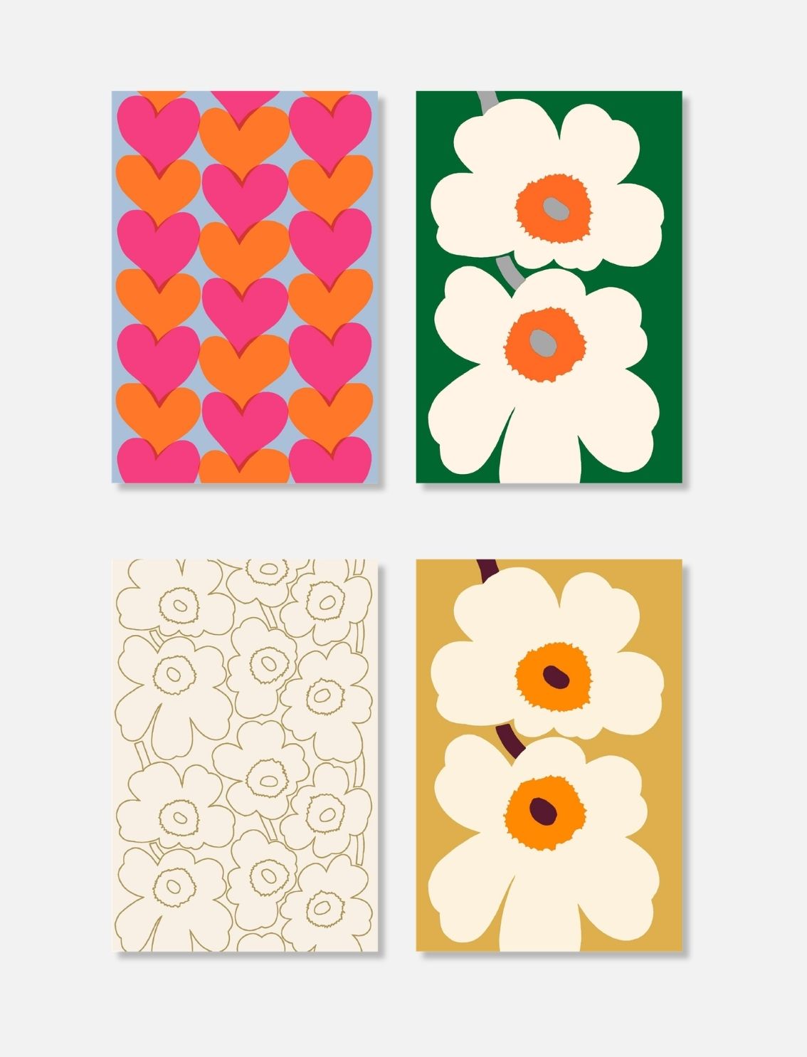 מארז 100 גלויות Marimekko
